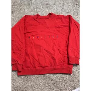 United Colors of Benetton Red Crewneck Size: Large